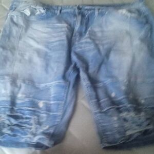 Men's Casual Light Blue Jean Shorts